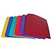 Lightahead 2 Pocket Poly Folders with 3 Prongs fasteners, 12 X 9.3 Inches, in colors Blue Green Orange Yellow Purple Maroon, Pack of 12 , LAE293B