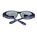 Polarized Sunglasses Fit Over Glasses for Small Glasses Oval Frame Purple Print