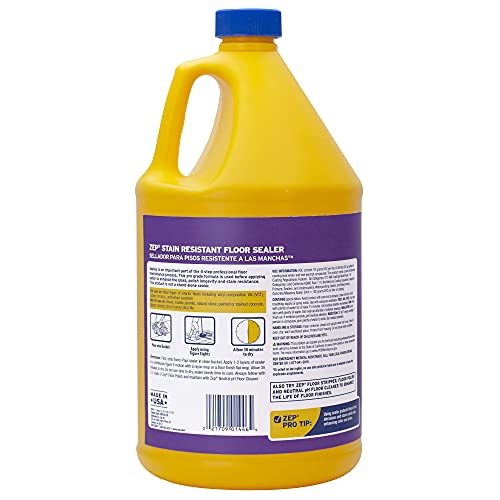Zep Stain Resistant Floor Sealer 1 Gallon (Case of 4) ZUFSLR128