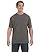 Hanes mens 6.1 oz. Tagless ComfortSoft Pocket T-Shirt(H5590)-SMOKE GRAY-L