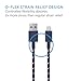 Native Union NIGHT Cable - 10ft Ultra-Strong Reinforced [Apple MFi Certified] iPhone/iPad Compatible Lightning to USB Charging Cable with Weighted Knot (Nautical)