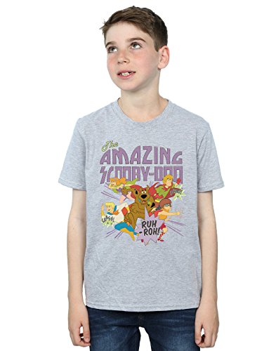 Scooby Doo Boys The Amazing Scooby T-Shirt Sport Grey 9-11 Years