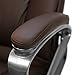 XtremepowerUS Executive Office Chair with PU Leather Back Support Big&Tall High-Back -Brown