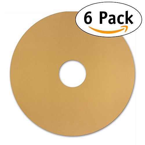 Homey 6-pack round flexible reusable non stick teflon f…
