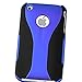 Snap-on Case compatible with Apple iPhone 3G / 3GS, Dark Blue / Black Cup Shape