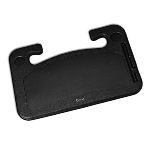 Zento Deals Car Steering Wheel Food/Laptop Tray Convenient Stand Table/Desk Car Multi-purpose Black