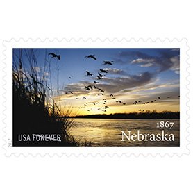 USPS Forever Stamps, Nebraska Statehood Sheet of 20 - 2017 (20 Stamps)