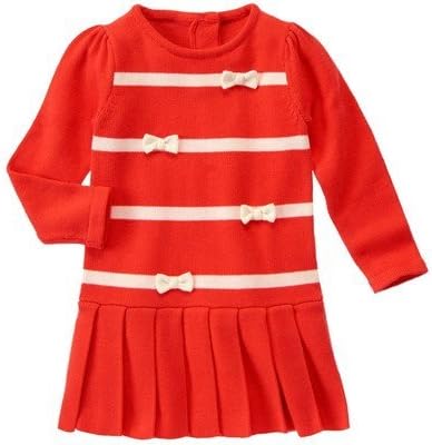 Amazon Gymboree ジンボリー プリーツセータードレス レッドオレンジ ワンピース 3歳 並行輸入 ワンピース チュニック 通販