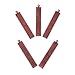 Pandahall 10pcs Red Copper Brass Blank Stamping Tag Pendants Metal Alphabet Letter Stamps Charms for Jewelry Necklace Makings 1.61x0.27 inch Rectangle