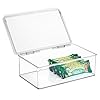 iDesign-63132-Kitchen-Binz-Stackable-Box-1825cm-x-2725cm-x-95cm-Clear iDesign Stackable Storage Box for Kitchen, 18.25cm x 27.25cm x 9.5cm, Clear, 63132