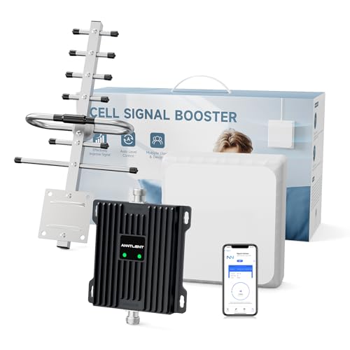 ANNTLENT Cellular Signal Repeater Amplifier 4G 3G 2G LTE - Band 20/7, Cellular Signal Amplifier for European Operators Three, TIM, with Yagi Directional Antenna High Gain