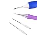 Magic Embroidery Set, BASEIN Embroidery Stitching Punch Needles Craft Tool Set Combination Including 50 Color Embroidery Threads for DIY Sewing Cross Stitching