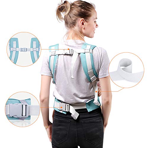 TIANCAIYIDING Ergonomic Baby Carrier,Soft & Breathable Baby Carriers Backpack Front and Back for Infants to Toddlers Up to 44 lbs