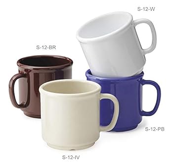 Amazon.com: G.E.T. Empresas S-12-BR Marrón 12oz Tazas de ...