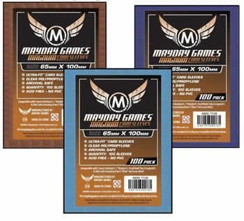 Purple Backed Magnum Ultra-Fit Copper Sleeves 65 MM X 100 MM (100 Sleeves) by Mayday Games