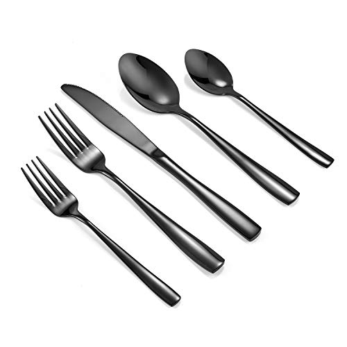 Eslite Black Stainless Steel Flatware Sets,40piece, Service For 8 on Galleon Philippines