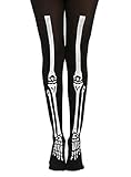 Blackheart Sheer Black Skeleton Tights