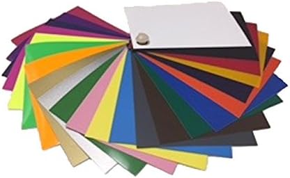 Third Street Heat Transfer Vinyl Bundle - Easyweed Sheets - Iron on Vinyl - 12" x 10" 24 Colors - Works with Cricut and Other Cutters - Great for Use on T-shirts, Hats, Clothing - Machine Washable
