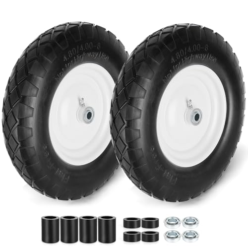 Flat-Free Wheelbarrow Tire and Wheel