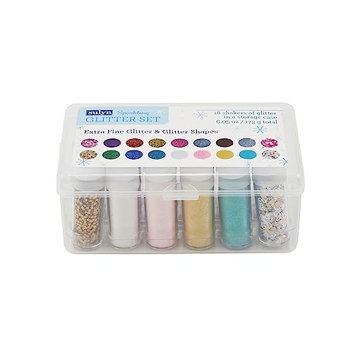 Sulyn Variety Glitter Set, Mix of Chunky & Extra Fine for Crafts, Gold, Pink, M…