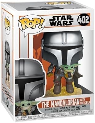 Pop! Star Wars: The Mandalorian - Mando Flying mit Jet Pack - Vinyl-Sammelfigur - Geschenkidee - Offizielle Handelswaren - Spielzeug Für Kinder und Erwachsene - TV Fans
