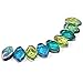 45 pcs Multicolor Mix of Czech Glass Leaf Beads 12mm