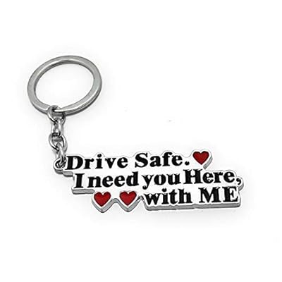 Kaynat Drive Safe Metal Keychain (Silver/Black)