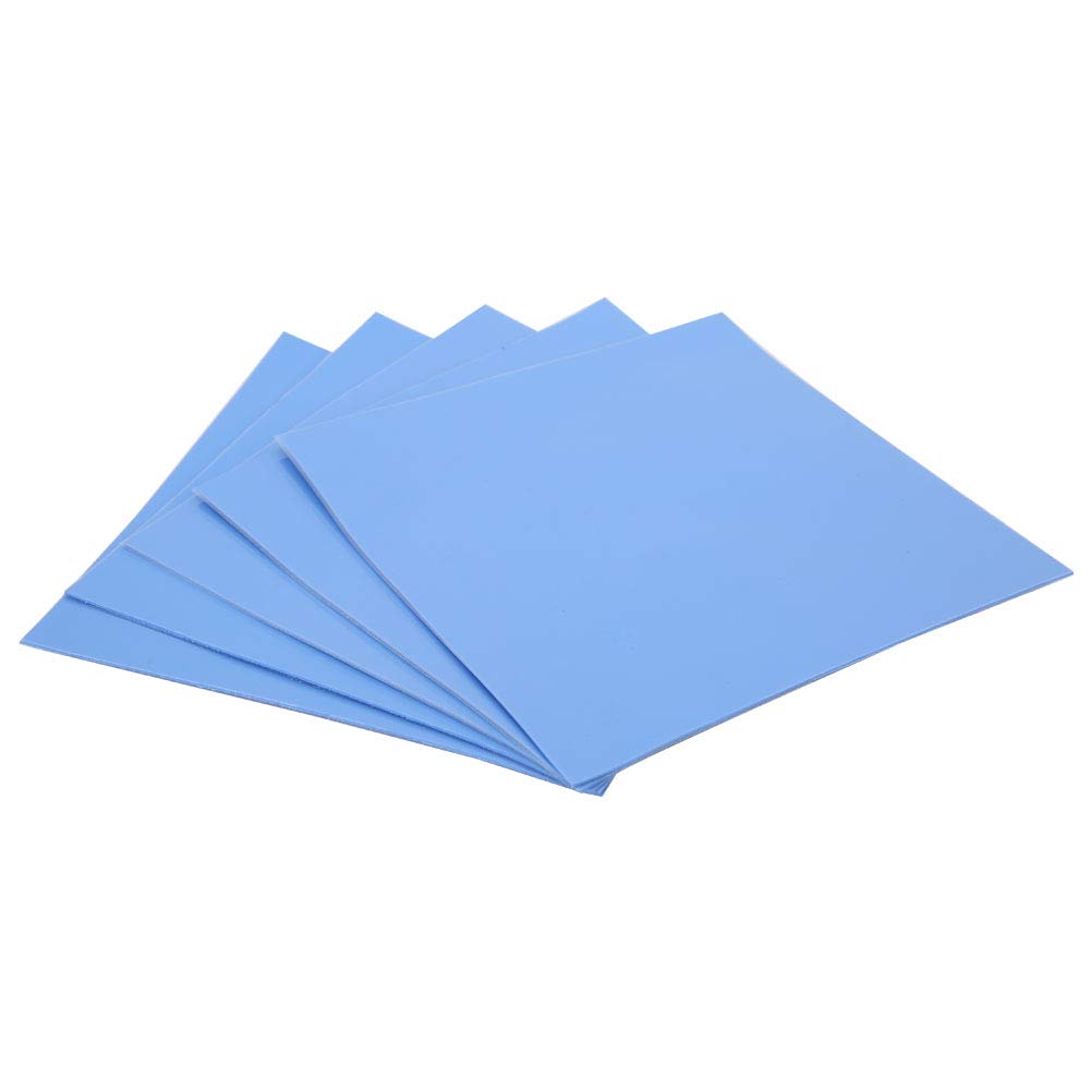 5PCS Thermal Conductivity Pad Heat Transfer Insulation Pad 100x100x0.5mm CPU GPU Heat Conduction Sheet Silicone Thermal Sheet for High Speed Hard Drive LED Industry