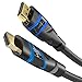 KabelDirekt – 3ft – 4K HDMI Cable (4K@120Hz & 4K@60Hz for a Stunning Ultra HD Experience – High Speed with Ethernet, Full Metal connectors, Blu-ray/PS4/PS5/Xbox Series X/Switch, Blue/Black)