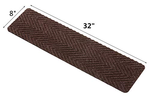 thumbnail image 2 of Indoor And Outdoor Carpet Stair Treads U2013 Non-Slip Rubber Stair Tread Mats U2013 Stairway Carpet Rugs 2 of 10