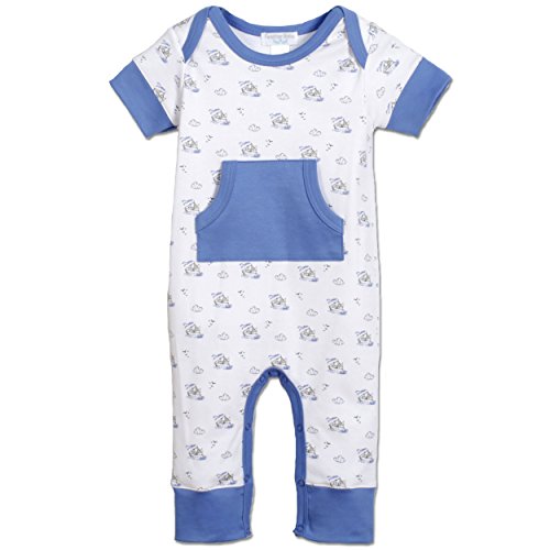 Feather Baby Boys Clothes Pima Cotton Short Sleeve Kangaroo Pocket