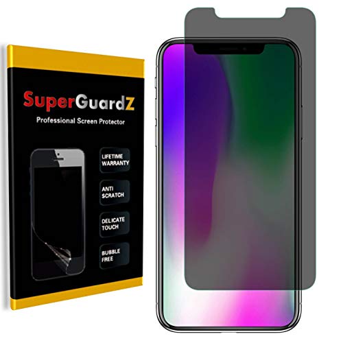 [2-Pack] for iPhone XR Screen Protector [Privacy Anti-Spy], SuperGuardZ, Anti-Glare, Anti-Scratch, Anti-Bubble [Lifetime Replacement]