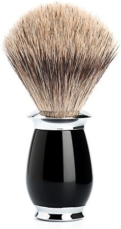M?HLE Purist Shaving Brush (Pure Badger, Black) by Muhle