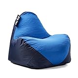 Big Joe Warp Bean Bag Chair, Blue/Navy Spandex and