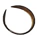 Parcelona French Extra Wide 1 1/4 Inch Tortoise Brown Shell Brown Hair Headband with Inner Teeth Nibs