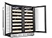 Kalamera 30'' Wine Cooler 66 Bottle Dual Zone Built-in and Freestanding with Stainless Steel and Glass French-Door Style