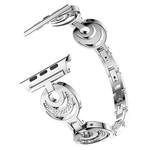 LooBooShop Band for iwatch Apple Watch Stainless Steel Replacement Strap Smart Watch Band Accessories Bracelet Sports Jewelry Strap for Women