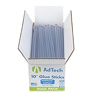 AdTech 10 Inch Hot Sticks Full-Size Multi-Temp 5-lb BOX All-Purpose Glue Sticks-7/16 X10 5 Pound, Clear