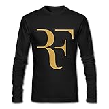 QMY Men's Roger Federer Logo Long Sleeve T-shirts