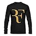 QMY Men's Roger Federer Logo Long Sleeve T-shirts