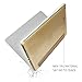BeneU Slim Lightweight Leather Folio Magnetic Smart Case Cover Stand with Back Case For Apple iPad Air (iPad 5 th Generation, 2013 release) - Champagne Gold