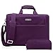 CoolBELL 15.6 inch Laptop Bag with free buggy bag Messenger shoulder Briefcase hand bag Oxford Cloth Multi-compartment For iPad Pro/Macbook/Asus/Lenovo for Men/Women/Business (Purple)