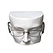 Half Face Sunglasses/Eyeglasses Display Head - white