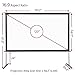 Yaheetech 120-INCH 16:9, 4K Ultra HD, Active 3D, HDR Ready Portable Movie Home Theater Projector Screen Front Projection with Stand Legs and Carry Bag