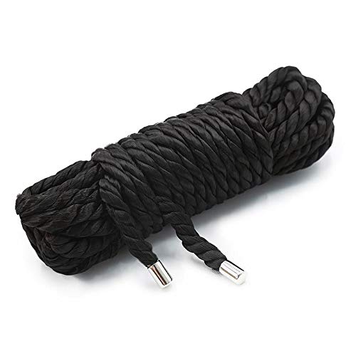 BDSM Bondage Rope Black 10m – Adult Restraint Toy for Fetish & Roleplay | BuzzPinky