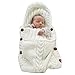 WACE Newborn Baby Crochet Sleeping Bag Sleep Bag Wrap Swaddle Blanket(Beige)