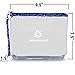 Clear Travel Bag with Heavy Duty Transparent Plastic Pouch, Zipper & Carry Strap - Water Resistant Great for Day Trips, Beach, Pool or Sporting Events. Stands Up for Easy Loading – Flower Trim CTBMSF