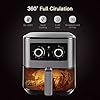 Air Fryer Oven, Uten 5.5L Oil Free Air Fryers, Rapid Air Technology for Healthy Oil Free & Low Fat Cooking, Baking and…