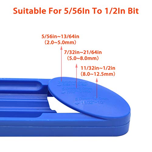CZS Drill Bit Sharpener Portable Diamond Drill Bit Sharpening Tool Corundum Grinding Wheel for Iron-based Drill Bits Fit Width Range 5/64"-1/2" (2-12.5mm),One Extra Corundum Grinding Wheel and Wrench