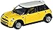KiNSMART Mini Cooper S 5inch 1:28 Scale Die Cast Metal Model Toy Cars Yellow